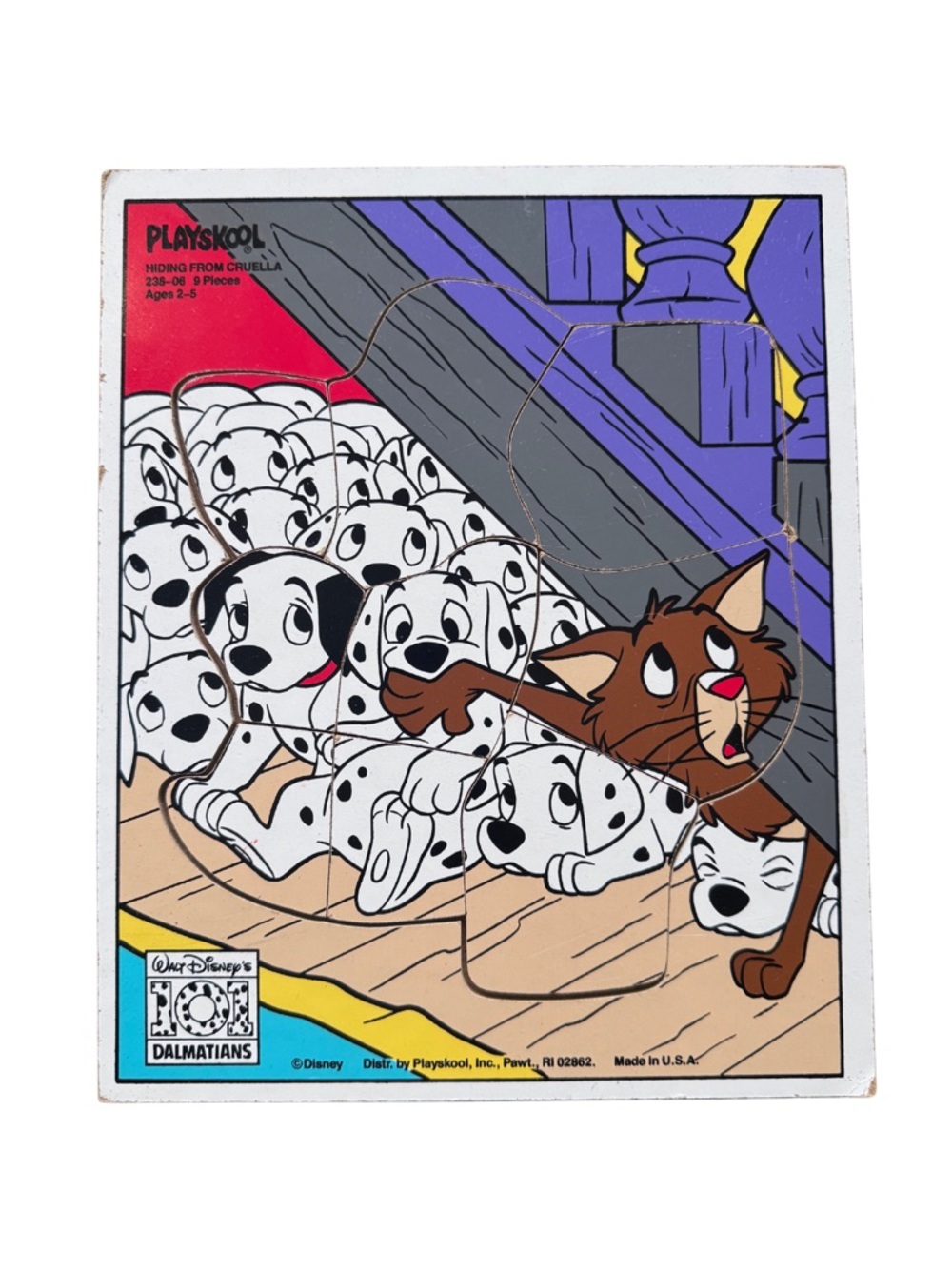 Vintage Disney 101 Dalmatians PlaySkool Puzzle